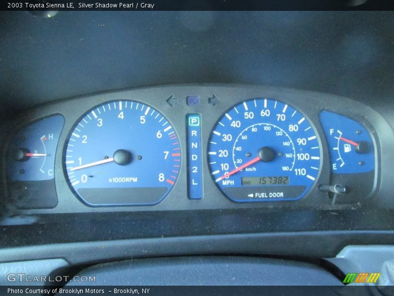  2003 Sienna LE LE Gauges