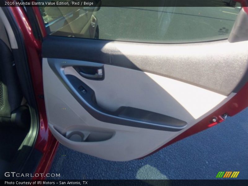 Red / Beige 2016 Hyundai Elantra Value Edition