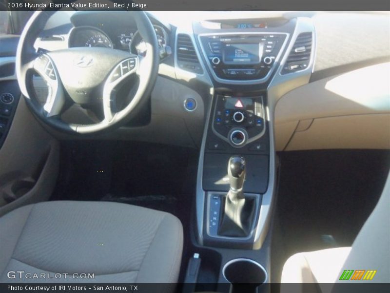 Red / Beige 2016 Hyundai Elantra Value Edition