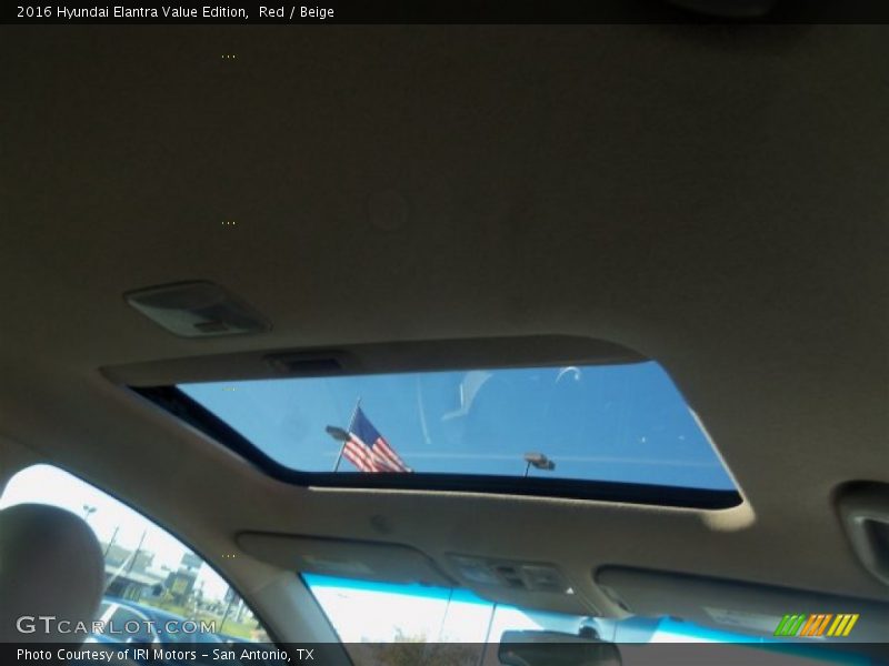 Red / Beige 2016 Hyundai Elantra Value Edition