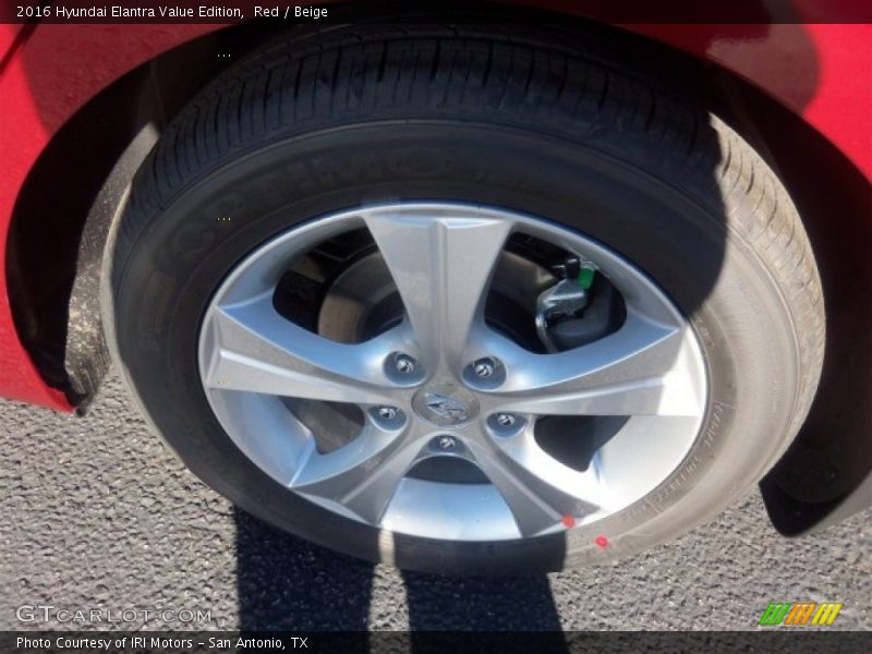 Red / Beige 2016 Hyundai Elantra Value Edition