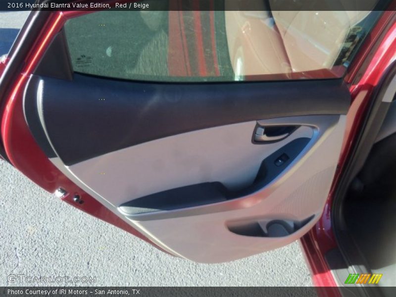 Red / Beige 2016 Hyundai Elantra Value Edition