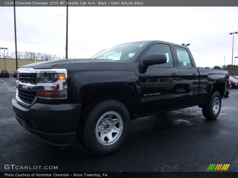 Black / Dark Ash/Jet Black 2016 Chevrolet Silverado 1500 WT Double Cab 4x4