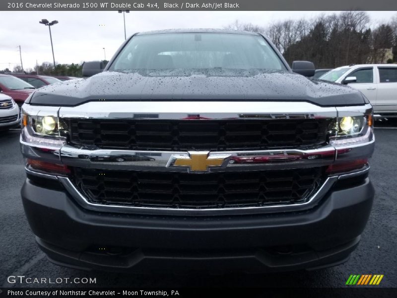 Black / Dark Ash/Jet Black 2016 Chevrolet Silverado 1500 WT Double Cab 4x4