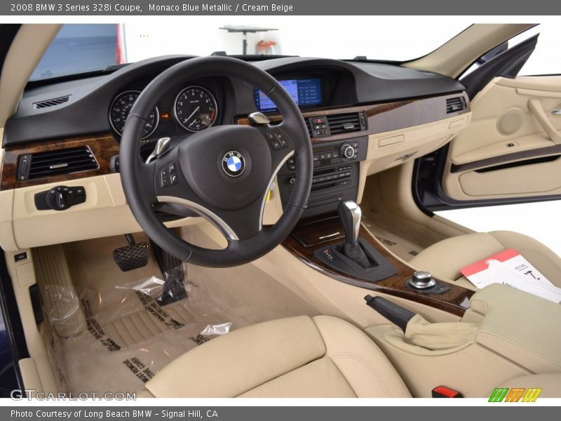 Monaco Blue Metallic / Cream Beige 2008 BMW 3 Series 328i Coupe