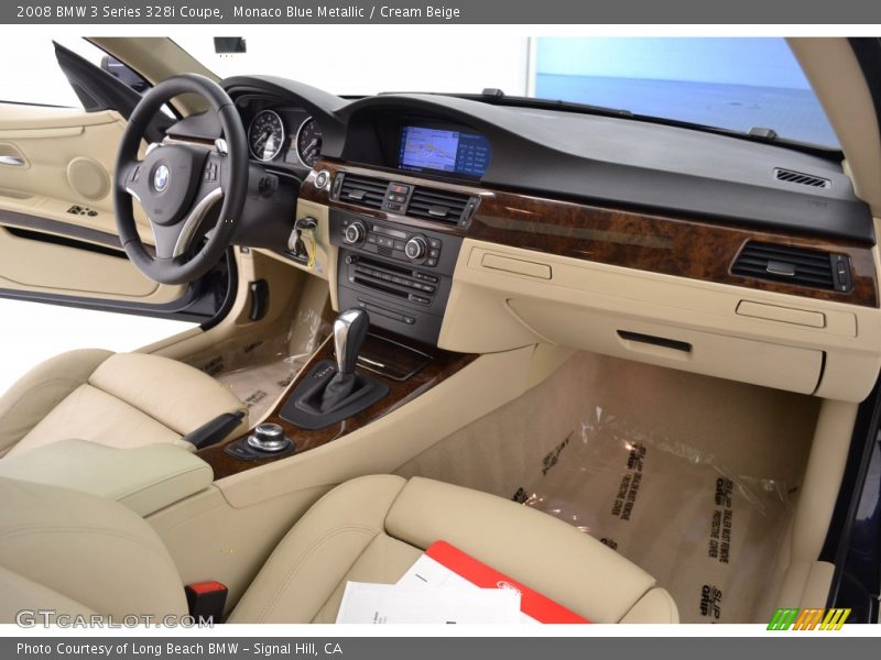 Monaco Blue Metallic / Cream Beige 2008 BMW 3 Series 328i Coupe