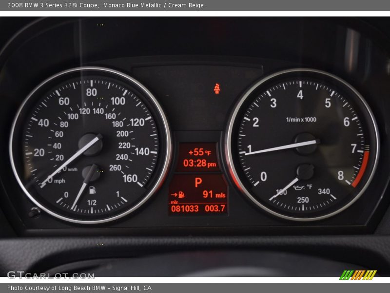 Monaco Blue Metallic / Cream Beige 2008 BMW 3 Series 328i Coupe