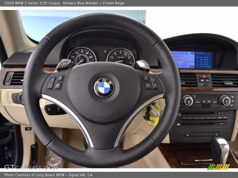 Monaco Blue Metallic / Cream Beige 2008 BMW 3 Series 328i Coupe