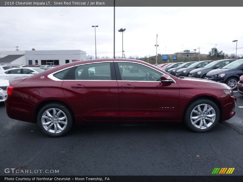 Siren Red Tintcoat / Jet Black 2016 Chevrolet Impala LT
