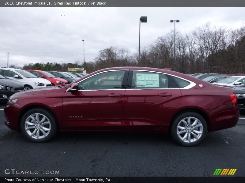 Siren Red Tintcoat / Jet Black 2016 Chevrolet Impala LT