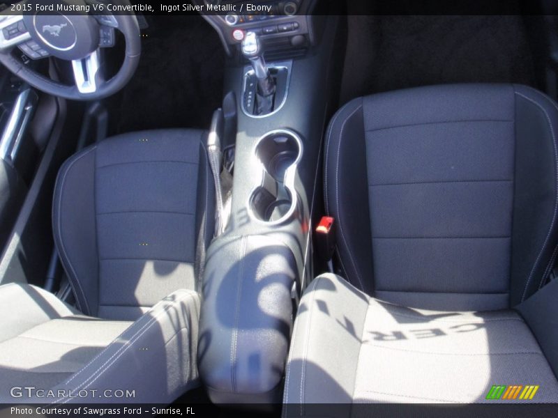 Ingot Silver Metallic / Ebony 2015 Ford Mustang V6 Convertible