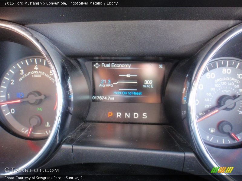Ingot Silver Metallic / Ebony 2015 Ford Mustang V6 Convertible