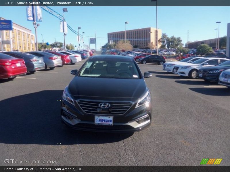 Phantom Black / Gray 2016 Hyundai Sonata Limited