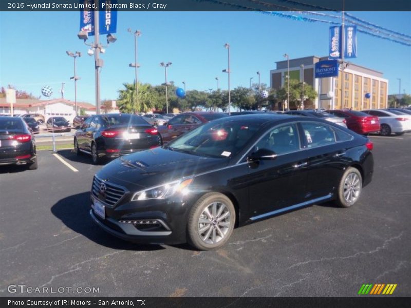 Phantom Black / Gray 2016 Hyundai Sonata Limited