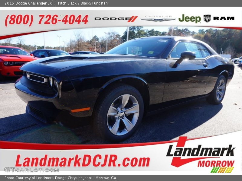 Pitch Black / Black/Tungsten 2015 Dodge Challenger SXT