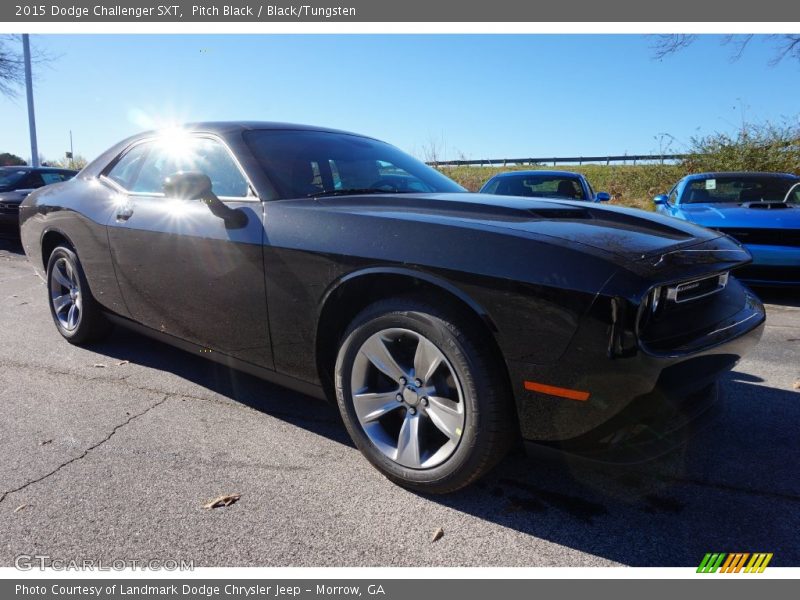 Pitch Black / Black/Tungsten 2015 Dodge Challenger SXT