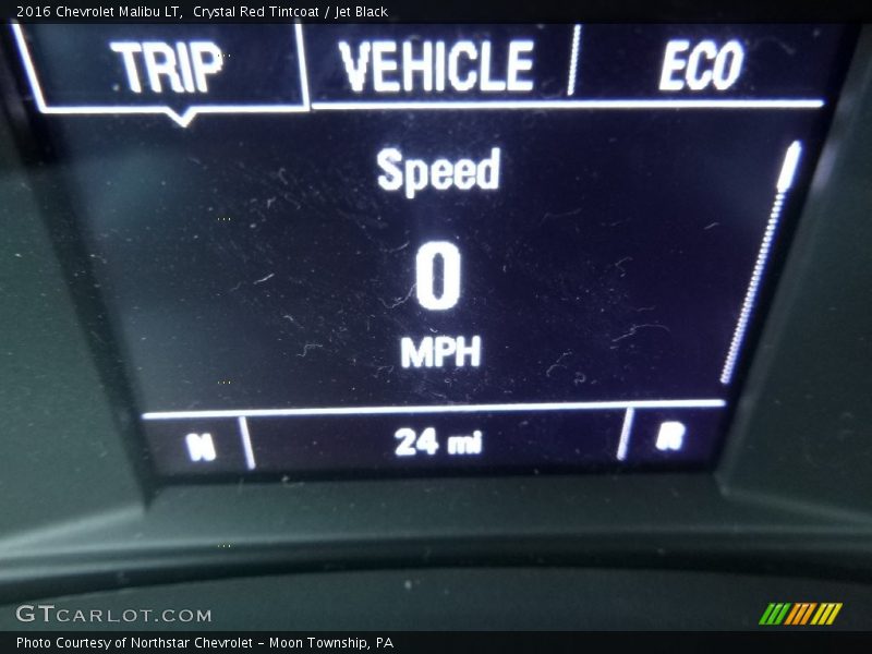 Crystal Red Tintcoat / Jet Black 2016 Chevrolet Malibu LT