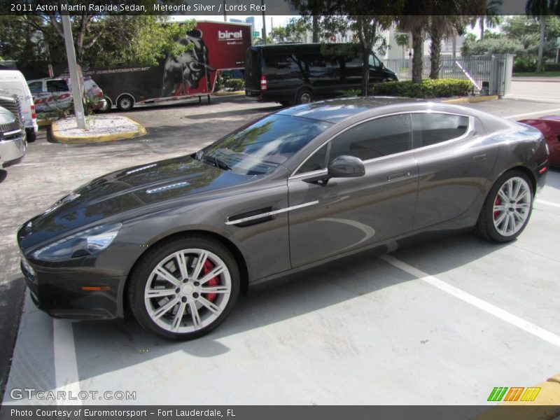 Meteorite Silver / Lords Red 2011 Aston Martin Rapide Sedan