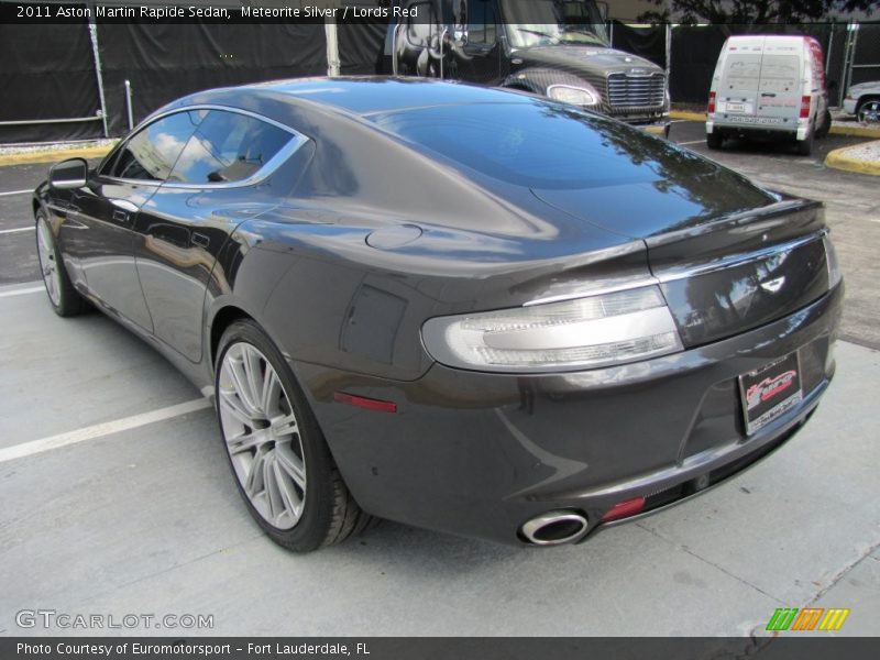 Meteorite Silver / Lords Red 2011 Aston Martin Rapide Sedan