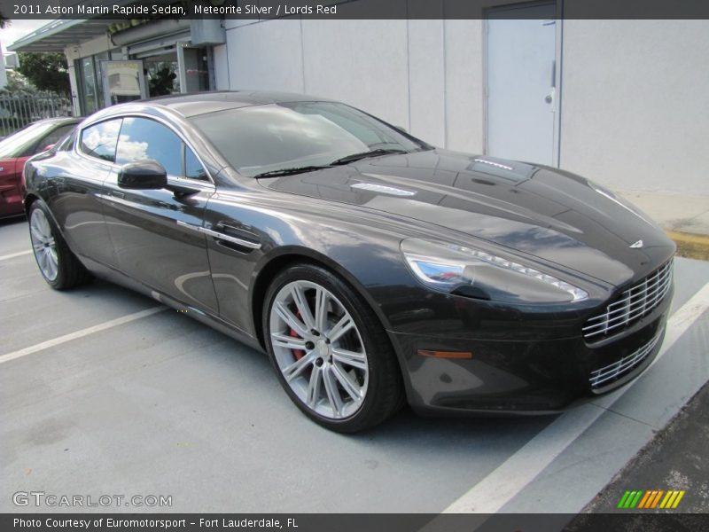 Meteorite Silver / Lords Red 2011 Aston Martin Rapide Sedan