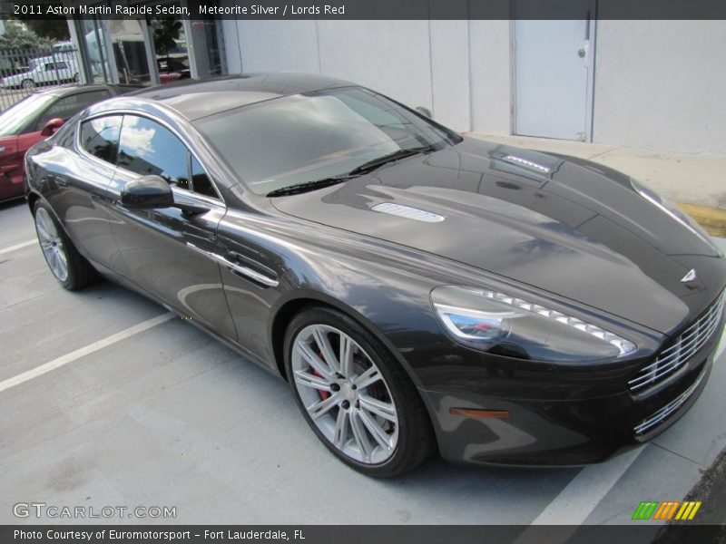 Meteorite Silver / Lords Red 2011 Aston Martin Rapide Sedan