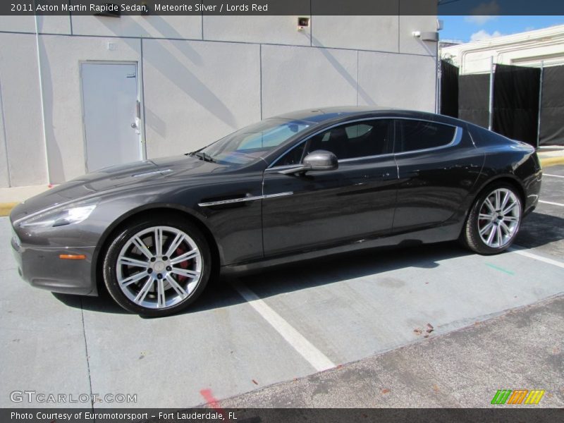Meteorite Silver / Lords Red 2011 Aston Martin Rapide Sedan