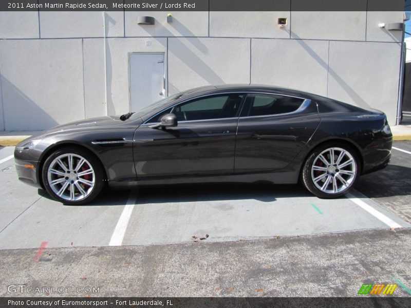Meteorite Silver / Lords Red 2011 Aston Martin Rapide Sedan