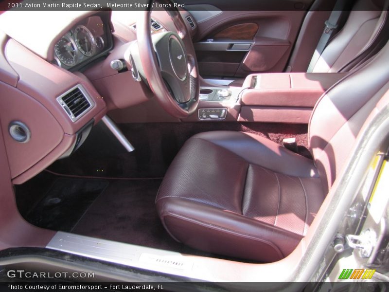 Front Seat of 2011 Rapide Sedan