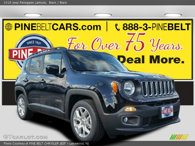 Black / Black 2016 Jeep Renegade Latitude