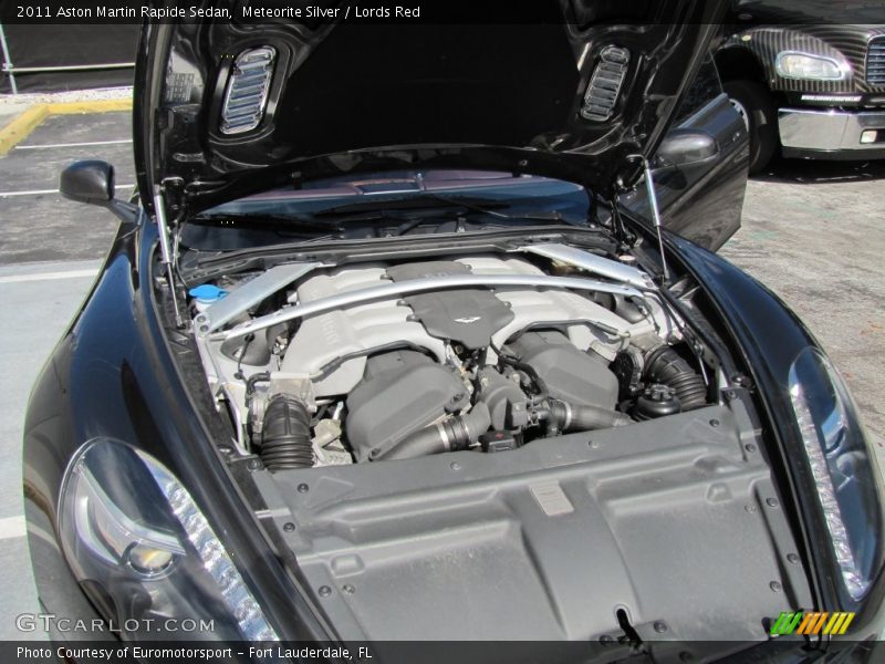 Meteorite Silver / Lords Red 2011 Aston Martin Rapide Sedan