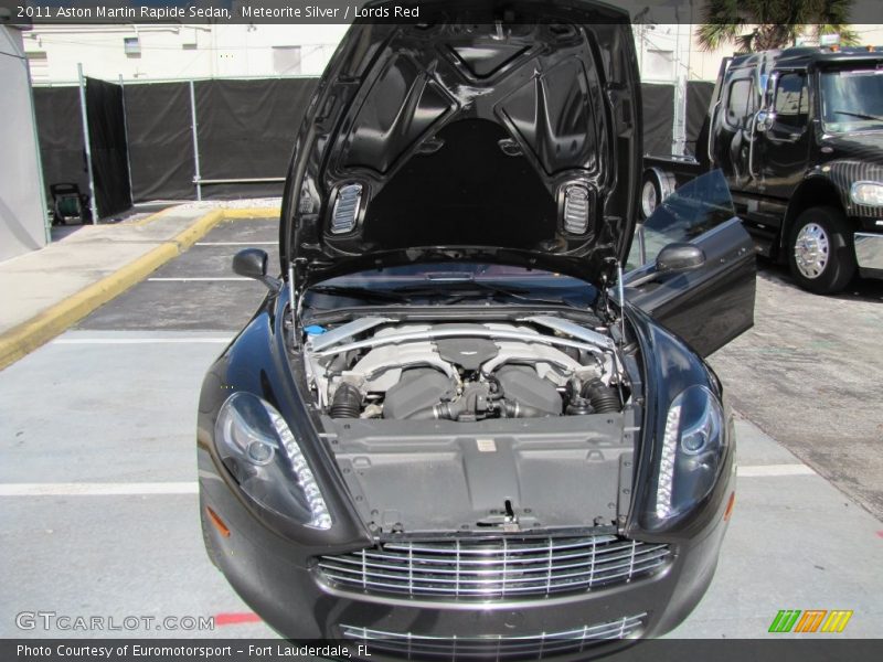 Meteorite Silver / Lords Red 2011 Aston Martin Rapide Sedan