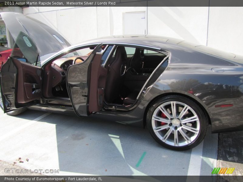 Meteorite Silver / Lords Red 2011 Aston Martin Rapide Sedan