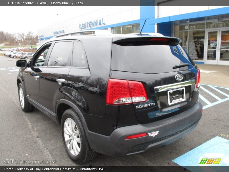 Ebony Black / Black 2011 Kia Sorento EX AWD
