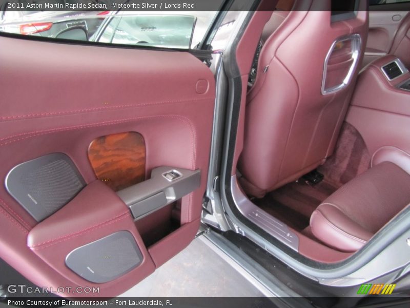 Meteorite Silver / Lords Red 2011 Aston Martin Rapide Sedan