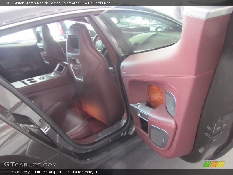 Meteorite Silver / Lords Red 2011 Aston Martin Rapide Sedan