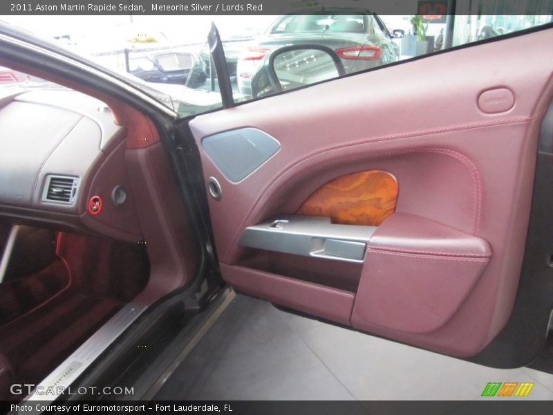 Meteorite Silver / Lords Red 2011 Aston Martin Rapide Sedan