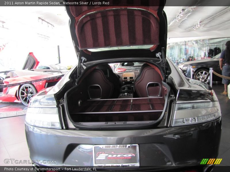 Meteorite Silver / Lords Red 2011 Aston Martin Rapide Sedan