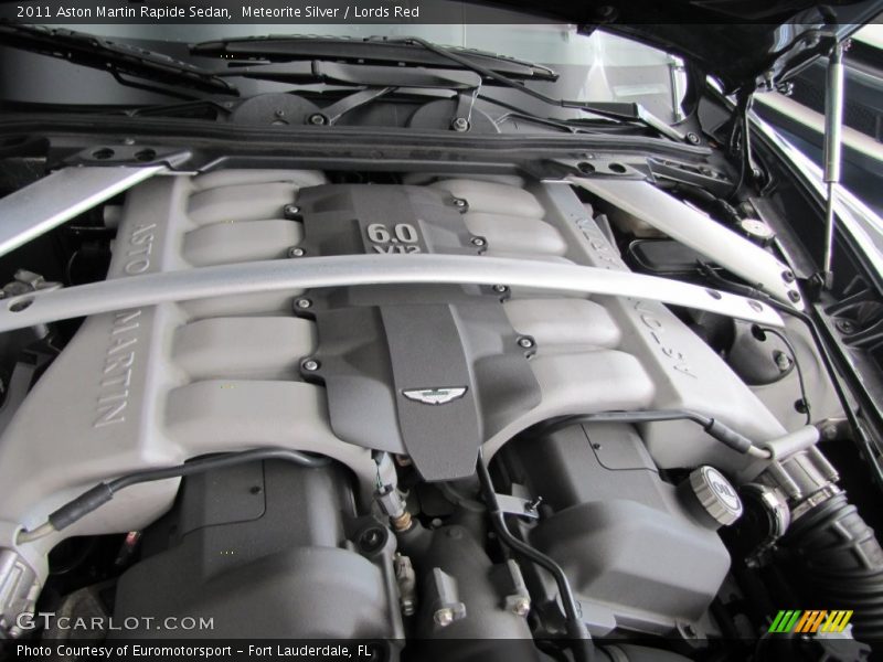 Meteorite Silver / Lords Red 2011 Aston Martin Rapide Sedan