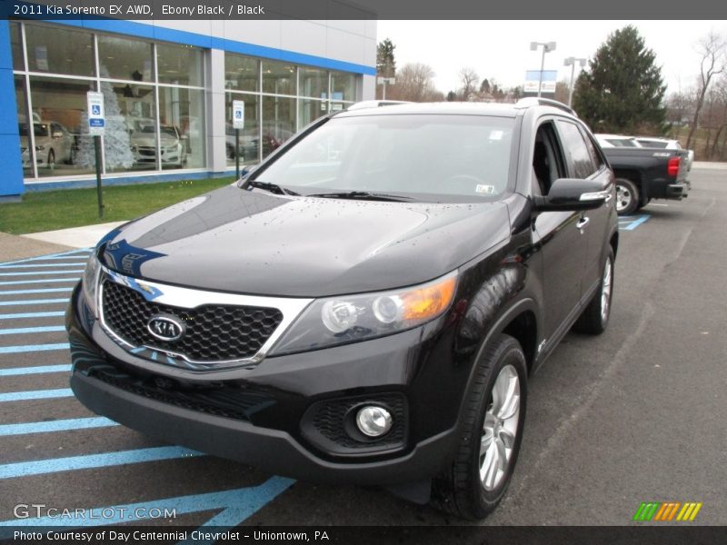 Ebony Black / Black 2011 Kia Sorento EX AWD