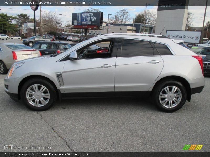 Radiant Silver Metallic / Ebony/Ebony 2013 Cadillac SRX Luxury AWD