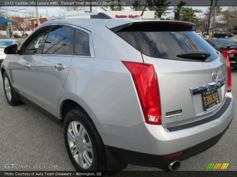 Radiant Silver Metallic / Ebony/Ebony 2013 Cadillac SRX Luxury AWD