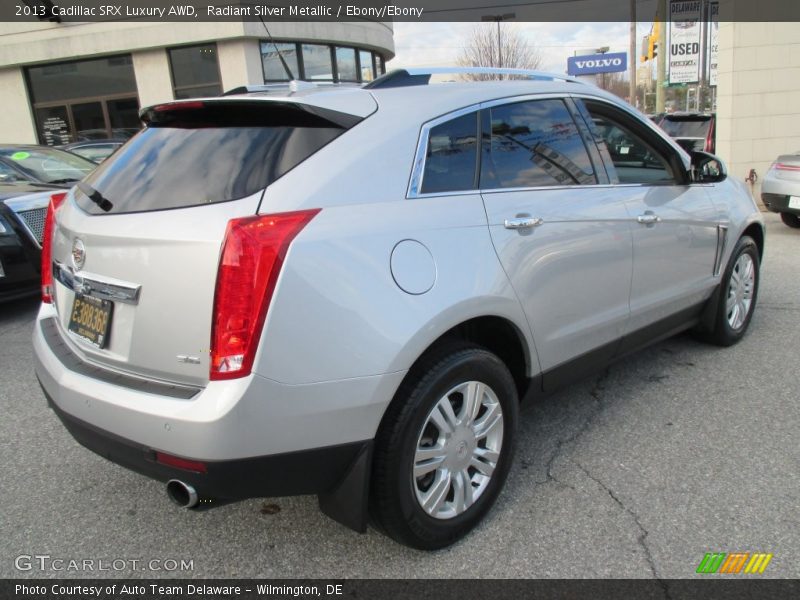 Radiant Silver Metallic / Ebony/Ebony 2013 Cadillac SRX Luxury AWD