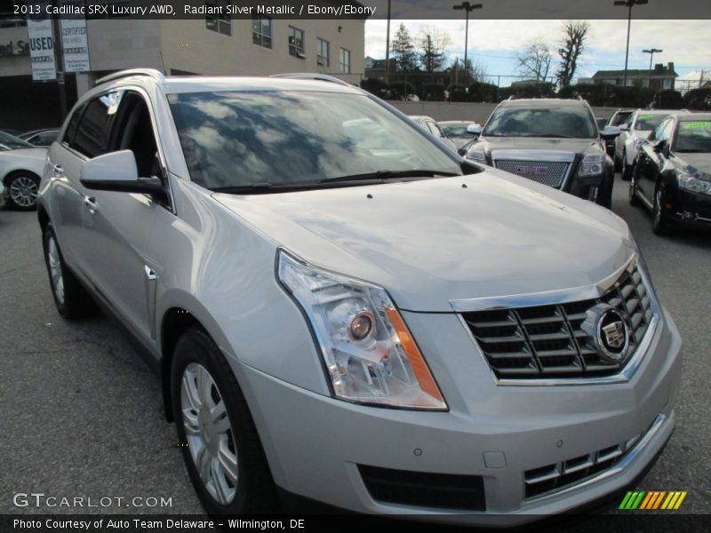 Radiant Silver Metallic / Ebony/Ebony 2013 Cadillac SRX Luxury AWD