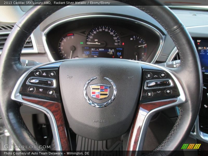 Radiant Silver Metallic / Ebony/Ebony 2013 Cadillac SRX Luxury AWD