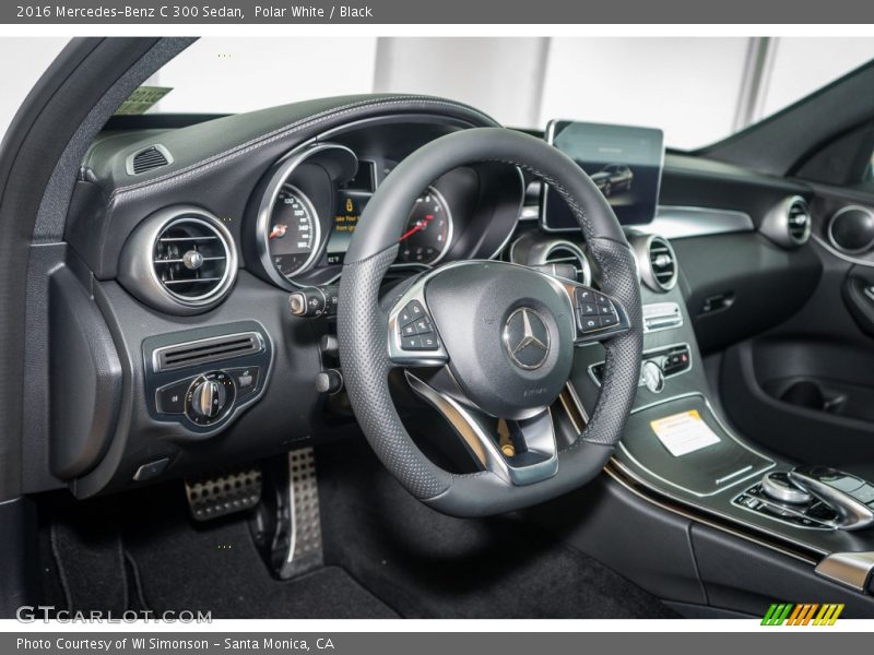Polar White / Black 2016 Mercedes-Benz C 300 Sedan