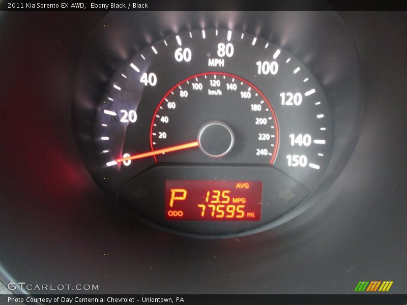 Ebony Black / Black 2011 Kia Sorento EX AWD