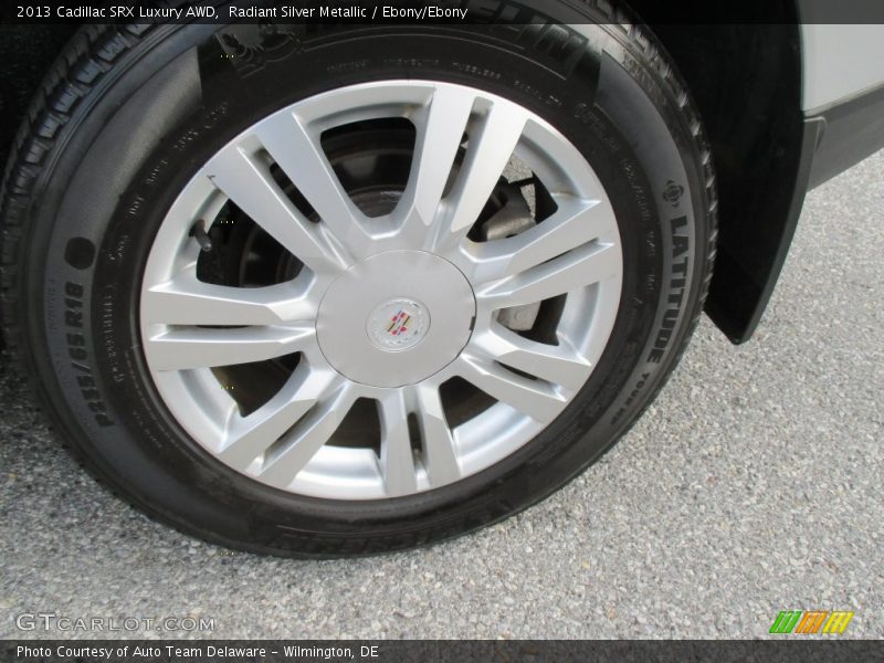 Radiant Silver Metallic / Ebony/Ebony 2013 Cadillac SRX Luxury AWD