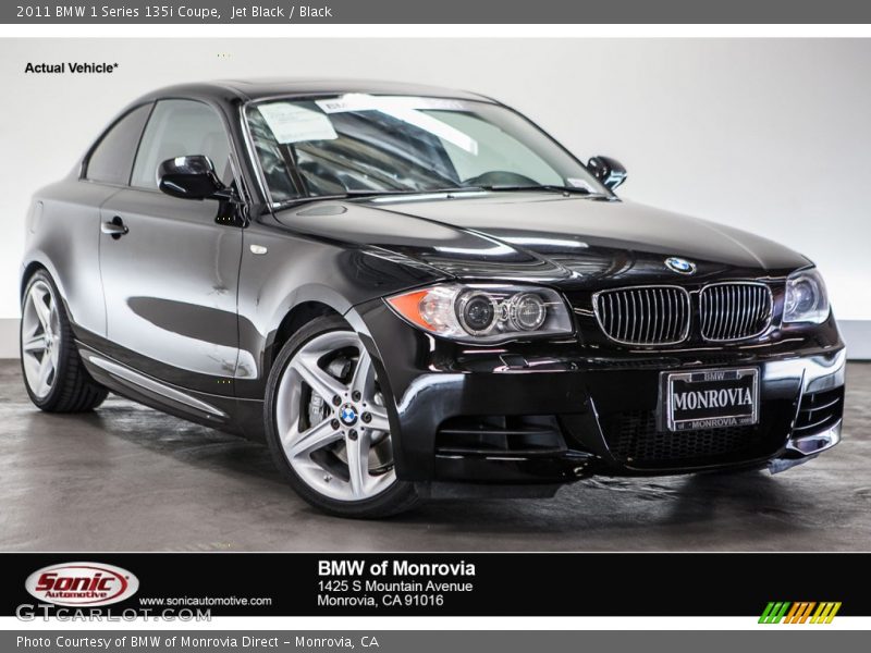 Jet Black / Black 2011 BMW 1 Series 135i Coupe