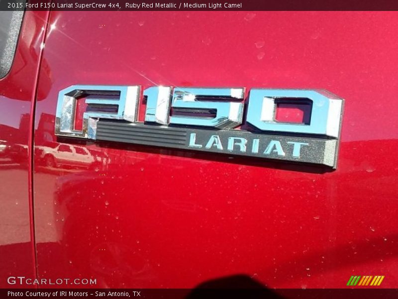 Ruby Red Metallic / Medium Light Camel 2015 Ford F150 Lariat SuperCrew 4x4
