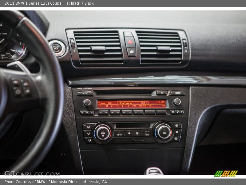 Jet Black / Black 2011 BMW 1 Series 135i Coupe